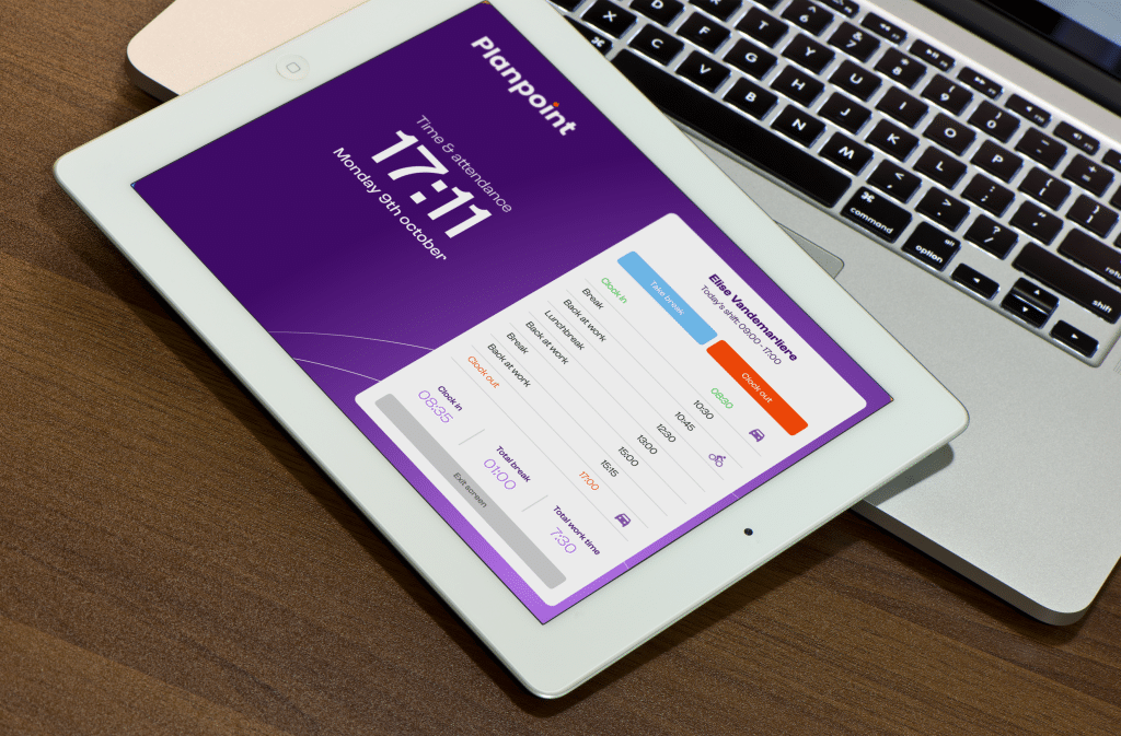Planpoint kiosk voor tijdregistratie en workforce management