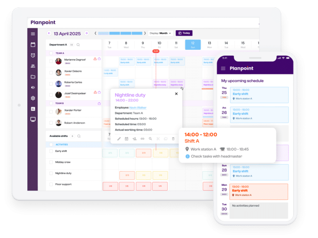 Planpoint - smartphone en tablet